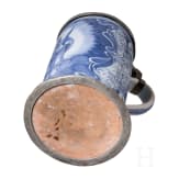 A Nuremberg fayence mug, showing St. Nepomuk, Kordenbusch Workshop, ca. 1740