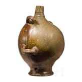 A large stoneware pilgrim's flask, Raeren, 17th century