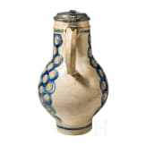 A large glazed stoneware jug, Westerwald, circa 1700 - first half of the 18th century