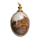 A porcelain Easter egg showing "Das K&ouml;nigliche Schloss in Berlin", KPM, late 19th century