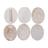 Six finely painted porcelain plaques with portrait miniatures, C.M. Hutschenreuther et al., between 1900 and 1915