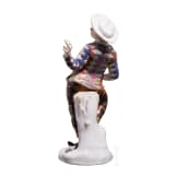 Kom&ouml;diantenfigur Harlekin aus der Commedia dell&rsquo;Arte, J. J. Kaendler, um 1740 (Entwurf), Meissen, 20. Jhdt. (Ausf&uuml;hrung)