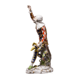 Tanzender Harlekin, Johann Joachim Kaendler, 1764 (Modell), Meissen, vor 1934 (Ausf&uuml;hrung)