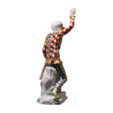 Tanzender Harlekin, Johann Joachim Kaendler, 1764 (Modell), Meissen, vor 1934 (Ausf&uuml;hrung)