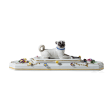 Briefbeschwerer mit Mops, Johann Joachim Kaendler, 1751 (Entwurf), Meissen, 1860-1924 (Ausf&uuml;hrung)