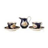 Zwei Tassen mit Untertassen und K&auml;nnchen, Meissen, vor 1924