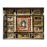 Kabinett mit Spiegeleinlagen, Augsburg, um 1700
