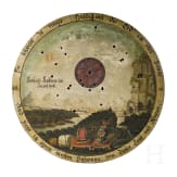 Sch&uuml;tzenscheibe mit Ansicht der Martinswand, Tirol, datiert 1816