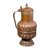 Kupferkanne, deutsch, datiert 1717