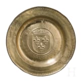 Gro&szlig;e Beckenschl&auml;gersch&uuml;ssel mit franz&ouml;sischem K&ouml;nigswappen, 16. Jhdt.
