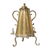 Kranenkanne und Beckenschl&auml;gersch&uuml;ssel aus Messing, norddeutsch, 18. Jh.