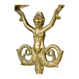 Nereiden-Leuchter im Stil der Renaissance, deutsch, um 1900
