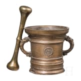 Gro&szlig;er M&ouml;rser mit Delfinhenkeln, Werkstatt Georg Schellener, Bozen um 1660/70