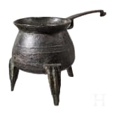 Bronzener Dreibeinkessel (Grapen), norddeutsch/niederl&auml;ndisch, 16. Jh.