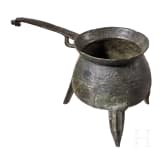 Bronzener Dreibeinkessel (Grapen), norddeutsch/niederl&auml;ndisch, 16. Jh.