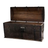 A storage chest from a German armoury, first half of the 17th century