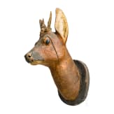 A pair of German Roebuck trophies, mid 19th century
