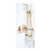 A gilt bronze three-arm wall sconce, attributed to Berlin, Bronzefactory Christian Gottlob Werner & Gottfried Mieth, Berlin, circa 1800