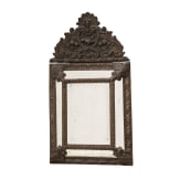 A wall mirror in Baroque style, France/Netherlands, second half of the 19th century