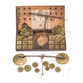 Two coin balances (one in wooden casket), Solingen, Johann Phillipp Herbertz, 1776 (one) / 19th century