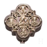 A silver partial-gilt reliquary, 19th century