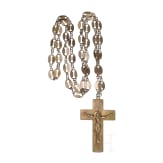 A silver cross with chain, Russia, late 19th century