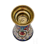 Zwei Cloisonn&eacute;-Email-Becher, Russland, 2. H&auml;lfte des 20. Jhdts.
