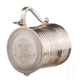 A Russian pan-slavic style parcel-gilt silver tankard, Moscow, V. Aikmov, 1892