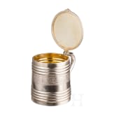 A Russian pan-slavic style parcel-gilt silver tankard, Moscow, V. Aikmov, 1892