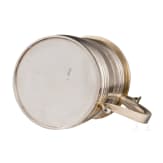 A Russian pan-slavic style parcel-gilt silver tankard, Moscow, V. Aikmov, 1892