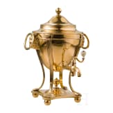 A silver-gilt samovar, Russia, St. Peterbsurg, Hermann Gottlieg Unger, 1801