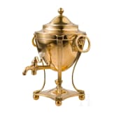 A silver-gilt samovar, Russia, St. Peterbsurg, Hermann Gottlieg Unger, 1801