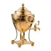 A silver-gilt samovar, Russia, St. Peterbsurg, Hermann Gottlieg Unger, 1801