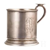 A silver tea glass holder, Russia, Moscow, Pavel Ovchinnikov, 1890