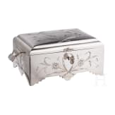 A silver Art Nouveau casket, Russia, Moscow, Semen Kazakov, dated 1903