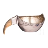 A silver kovsh, Russia, Moscow, Faberg&eacute;, 1908-1917