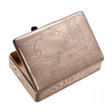 A silver trompe l'oeil cigarre box, early 20th century