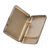 A silver and niello cigarette case with view of Kremlin, Russia, Moscow, 1896