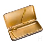 A silver and niello cigarette case with troika, Russia, Moscow, Khlebnikov, 1873