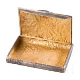 A silver partial-gilt samordodok cigarette case, circa 1900