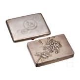 Two cigarette cases, Russia, 1908-1917 (one) / Soviet Union, 20th century