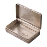 A silver and niello snuff box with view of St. Petersburg, Russia, Moscow, 1865