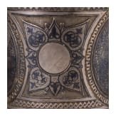 A silver and niello three-footed beaker, Russia, Moscow, Antip Kuzmichev, 1877