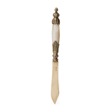 A silver-gilt and mother-of-pearl paper knife, Germany, Bremen, Koch & Bergfeld, circa 1910