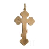 A silver-gilt and enamel cross-pendant, Russia, 1896-1908