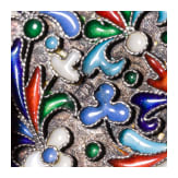 A Russian silver-gilt and cloisonn&eacute;-enamelled pill box, St. Petersburg, Master "Ja.A", 1825