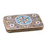 A silver-gilt and cloisonn&eacute; enamel cigarette case, Russland, Moscow, Vasili Andreev, 1908