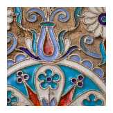 A silver-gilt and cloisonn&eacute; enamel cigarette case, Russland, Moscow, Vasili Andreev, 1908