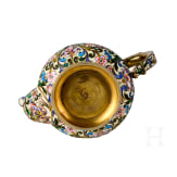Bedeutendes siebenteiliges Cloisonn&eacute;-Email-Teeservice, Russland, Moskau, Pawel Owtschinnikow, 1896-1908