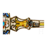 Bedeutendes siebenteiliges Cloisonn&eacute;-Email-Teeservice, Russland, Moskau, Pawel Owtschinnikow, 1896-1908